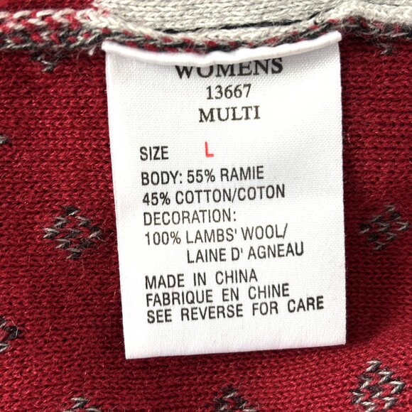 Vintage Woolrich  Cotton Winter Pullover Sweater Large - Picture 12 of 14